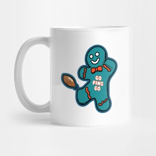 Miami Dolphins Gingerbread Man Mug